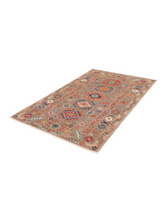 Tappeto Kazak Fine Pakistan 123x190 Marrone Gri 2