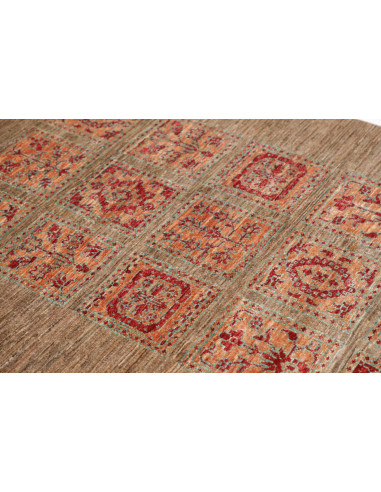 Tappeto Bakhteari Pakistan marrone bianco 100x153