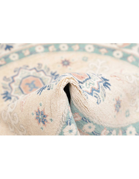 Tappeto Kazak Afghanistan 150x149 Crema Azzurro