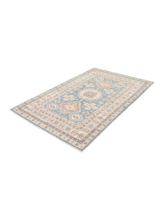 Rug Kazak Afghanistan 124x183 Light Blue Cream 2
