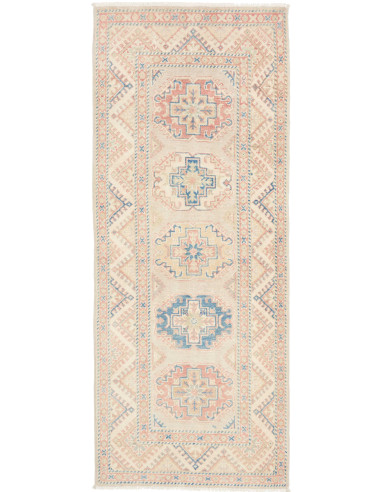 Tappeto Kazak Afghanistan 81x201 Beige Crema Ro