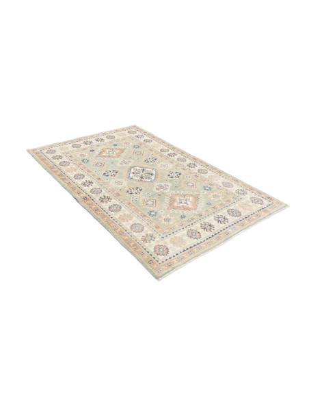 Rug Kazak Afghanistan 118x182 Mint Green Cream