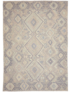 Tappeto Kilim Afghanistan azzurro bianco 211x294