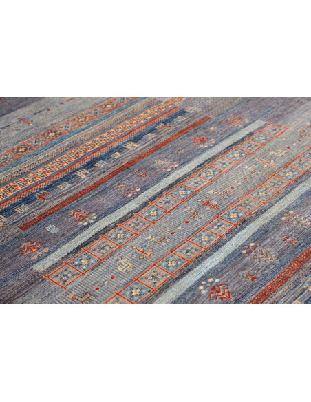Rug Siva Pakistan 168x244 Grey Blue Terracotta