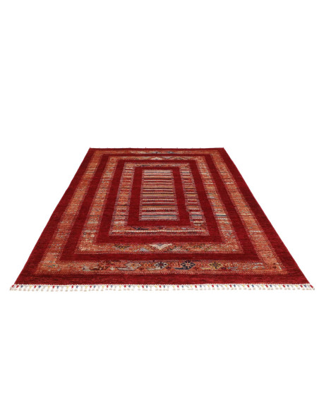 Rug Siva Pakistan 169x242 Deep Red Beige Ochre