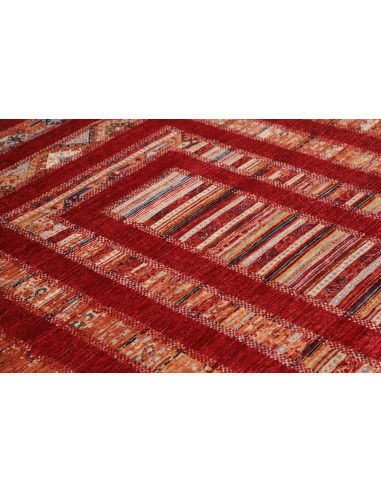 Rug Siva Pakistan 169x242 Deep Red Beige Ochre