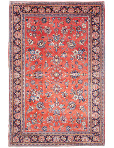 Tappeto Sarough Persia 207x310 Rosso Corallo Bl