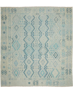 Tappeto Kilim Afghanistan azzurro 263x289