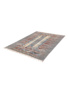 Tappeto Siva Pakistan 148x193 Grigio Blu Celest 2