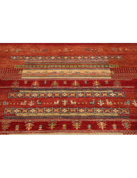 Rug Siva Pakistan 125x183 Red Terracotta Ochre