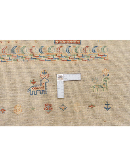 Rug Siva Pakistan 122x178 Grey Beige Red Blue G