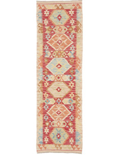 Tappeto Kilim Afghanistan 60x197 Rosso Terracot