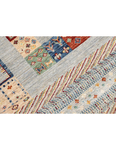 Tappeto Siva Pakistan 128x180 Azzurro Grigio Bl