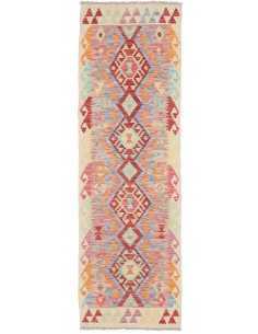Rug Kilim Afghanistan 62x194 Terracotta Red Lig