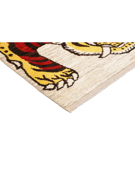 Rug Berber Pakistan 159x220 Red Yello