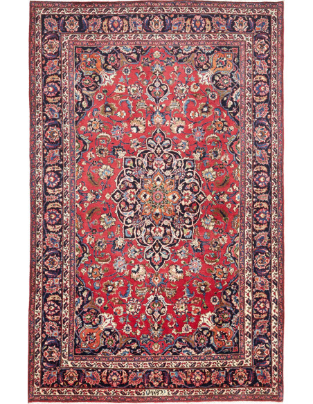 Mashad 203x322 Cm Mashad, Persia, Hand-carded Wool cotton