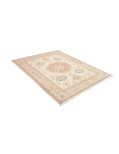 Rug Kazak Afghanistan 153x192 Cream Beige Coral