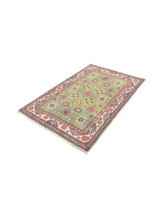 Tappeto Kazak Afghanistan marrone azzurro 100x149 2