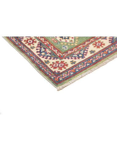 Rug Kazak Afghanistan maroon sky blue 100x149