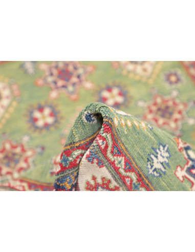 Rug Kazak Afghanistan maroon sky blue 100x149