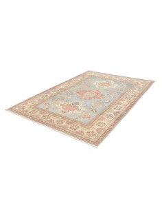 Tappeto Kazak Afghanistan 170x228 Azzurro Crema 2