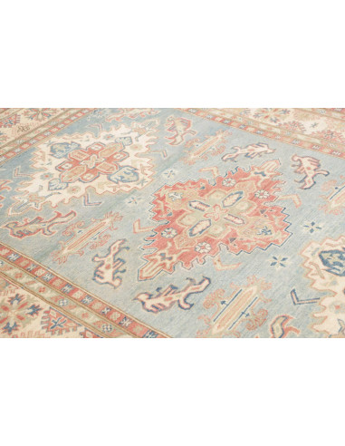 Rug Kazak Afghanistan 170x228 Light Blue Cream