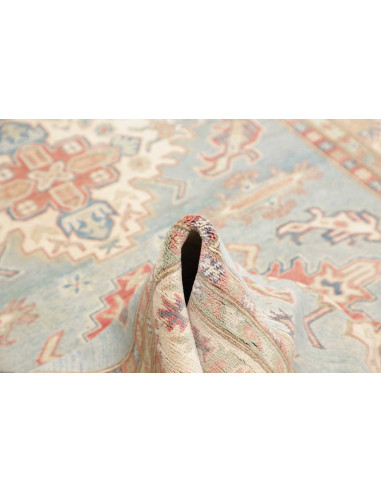 Tappeto Kazak Afghanistan 170x228 Azzurro Crema