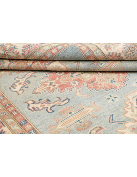 Tappeto Kazak Afghanistan 170x228 Azzurro Crema