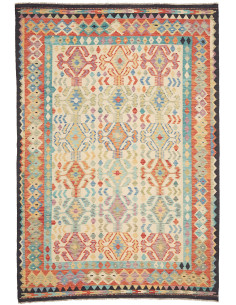 Tappeto Kilim Afghanistan marrone 203x294