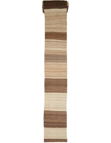 Rug Kilim Kavir Persia maroon green 63x1690