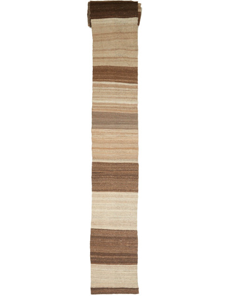 Rug Kilim Kavir Persia maroon green 63x1690