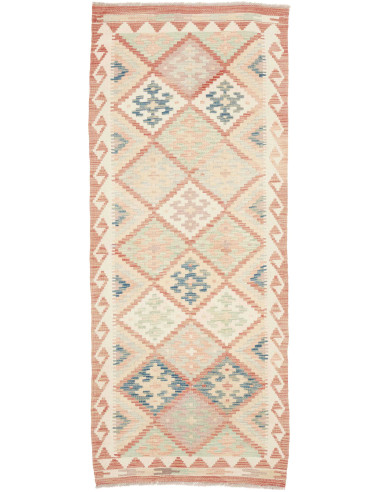 Rug Kilim Afghanistan 81x201 Cream Rose Terraco