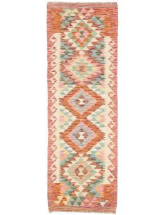 Rug Kilim Afghanistan 63x192 Terracotta Cream L