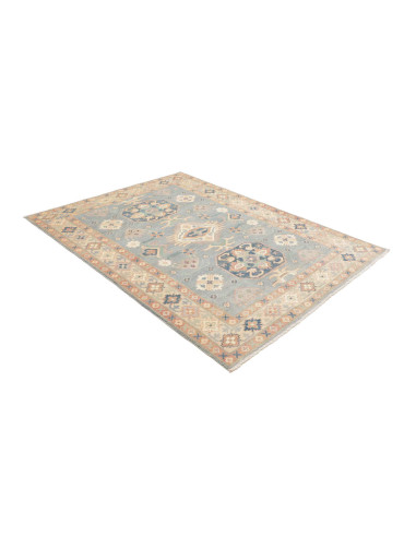 Rug Kazak Afghanistan 155x203 Sky Blue Beige Cr