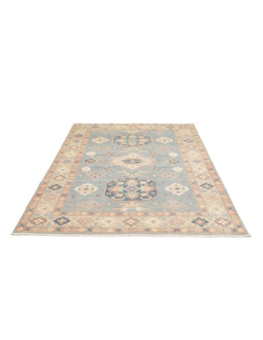 Rug Kazak Afghanistan 155x203 Sky Blue Beige Cr
