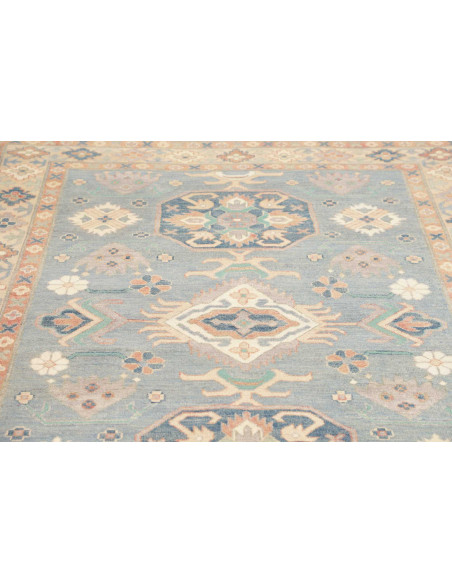 Rug Kazak Afghanistan 155x203 Sky Blue Beige Cr