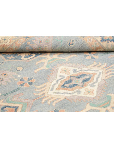 Rug Kazak Afghanistan 155x203 Sky Blue Beige Cr