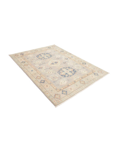 Rug Kazak Afghanistan 154x197 Grey Blue Peach C