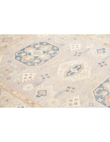 Rug Kazak Afghanistan 154x197 Grey Blue Peach C