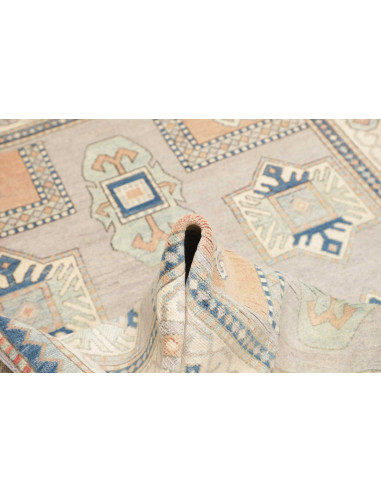 Rug Kazak Afghanistan 150x197 Light Grey Cream