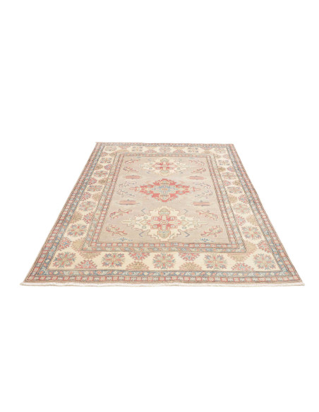 Rug Kazak Afghanistan 154x201 Light Grey Beige