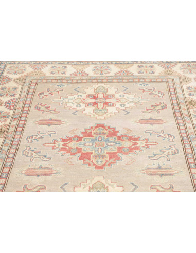Rug Kazak Afghanistan 154x201 Light Grey Beige