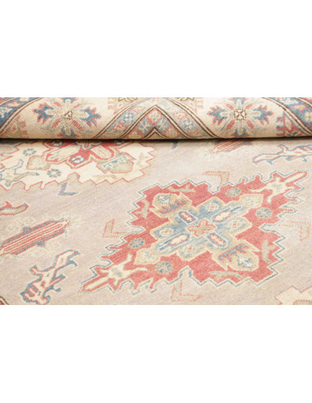 Rug Kazak Afghanistan 154x201 Light Grey Beige