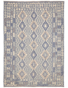 Rug Kilim Afghanistan 204x291 Blues Cream Brown