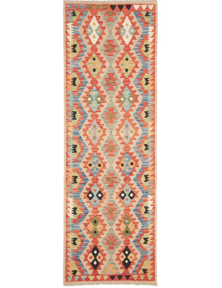 Tappeto Kilim Afghanistan marrone 82x252