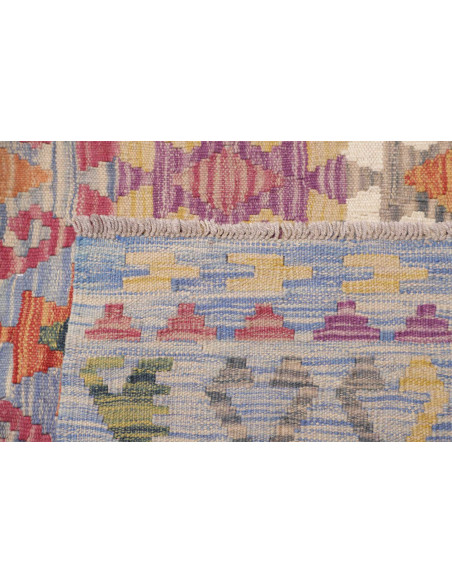 Rug Kilim Afghanistan 205x311 Muted Blue Lavend