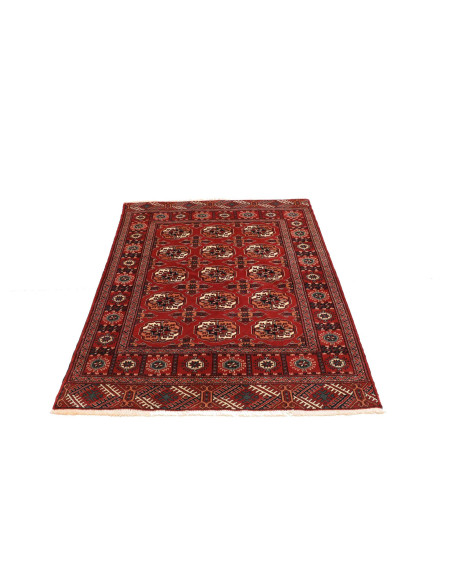 Tappeto Torkaman Persia marrone blu 108x150