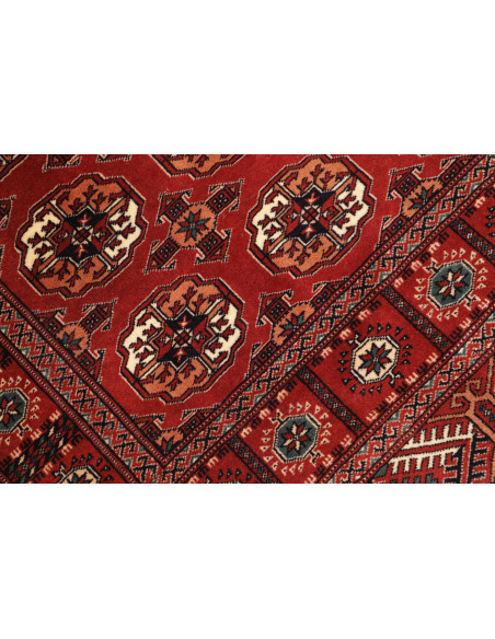 Tappeto Torkaman Persia marrone blu 108x150