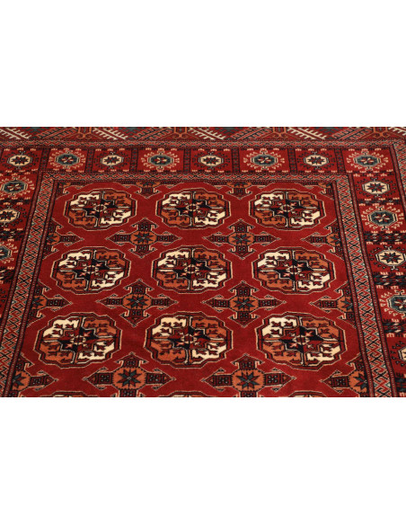 Tappeto Torkaman Persia marrone blu 108x150