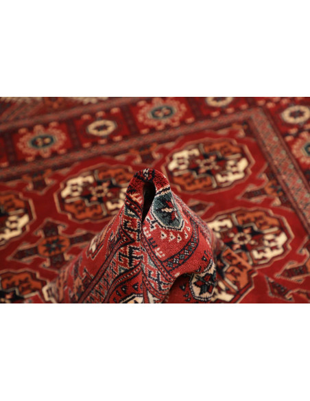 Tappeto Torkaman Persia marrone blu 108x150